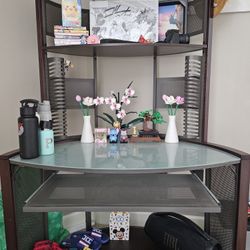 Studio RTA Cherry Wood Glass Desk