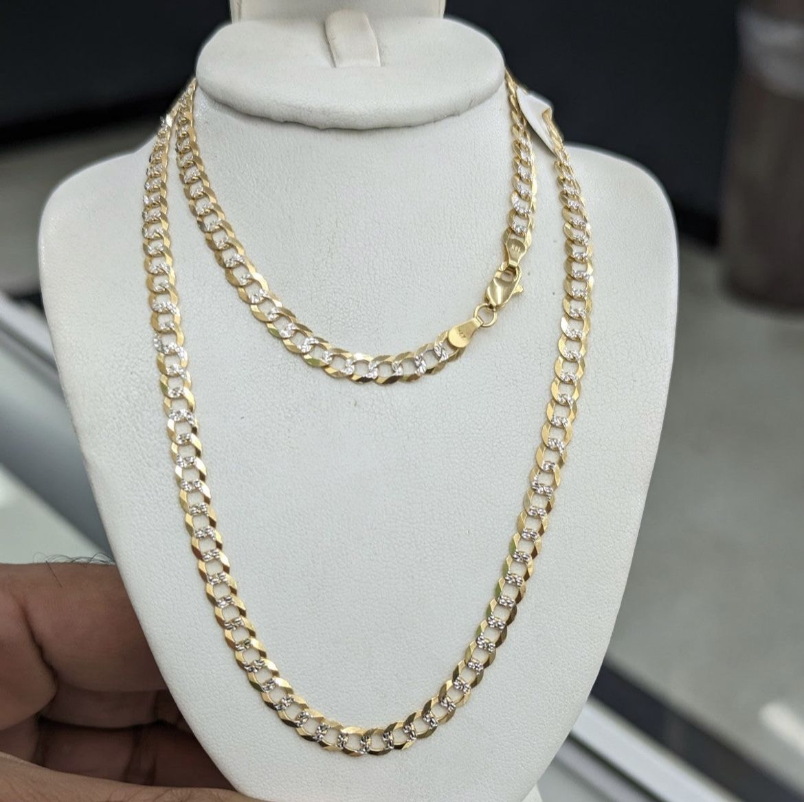 Cuban Chain Real 925 Sterling Silver Gold 