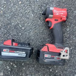 Milwaukee Drill (includes 2 Batteries) 