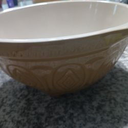 Vintage Stoneware Greens Brand Heavy Bowls 