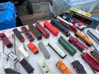 Antique trains and accessories