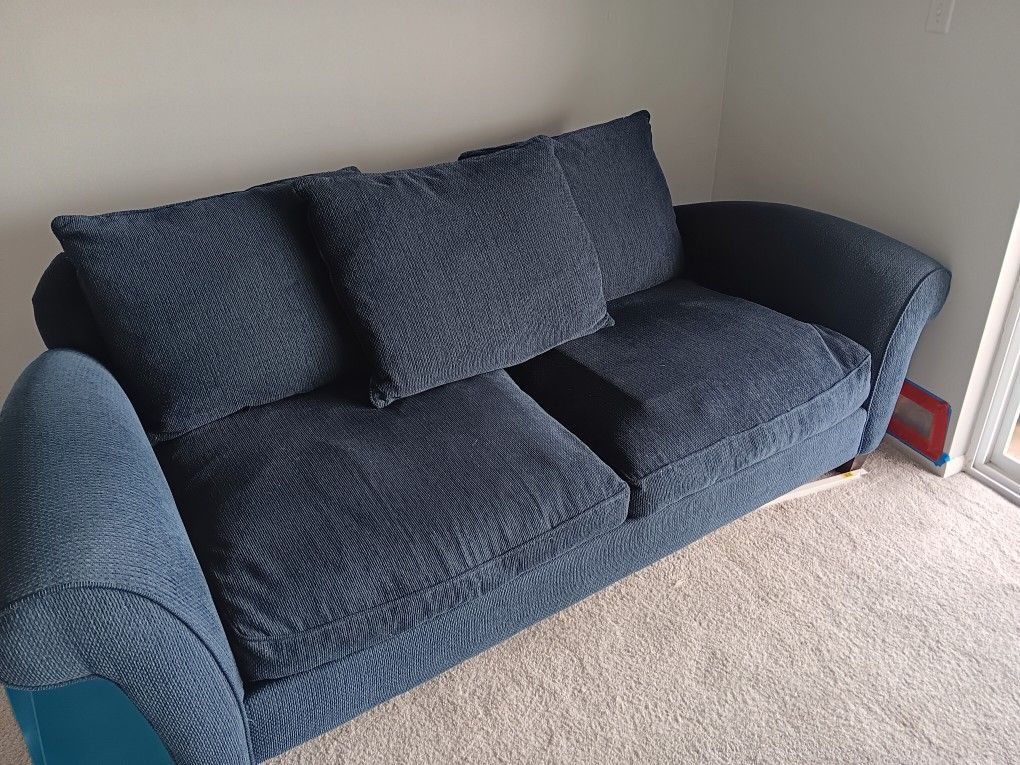 Rowe Sofa And Large Ottoman