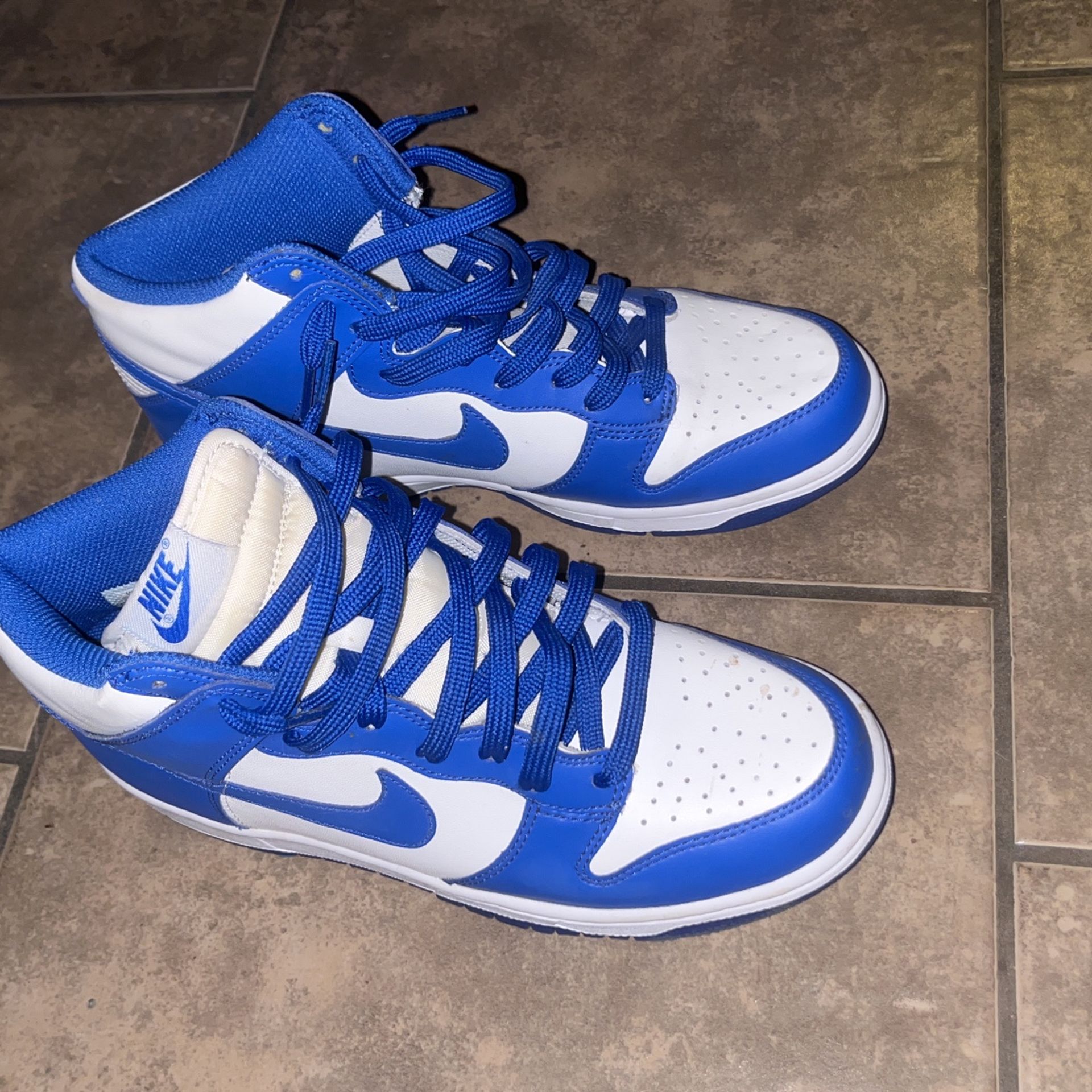 Blue Hightop Dunks