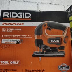 Ridgid Brushless Jigsaw Tool Only 18v