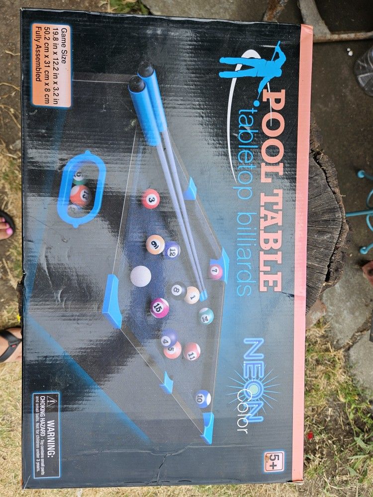 Neon desk Top Billard