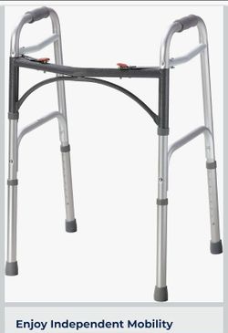 NEW, "Drive Medical" Deluxe Folding Walker w/ wheels. *NWT