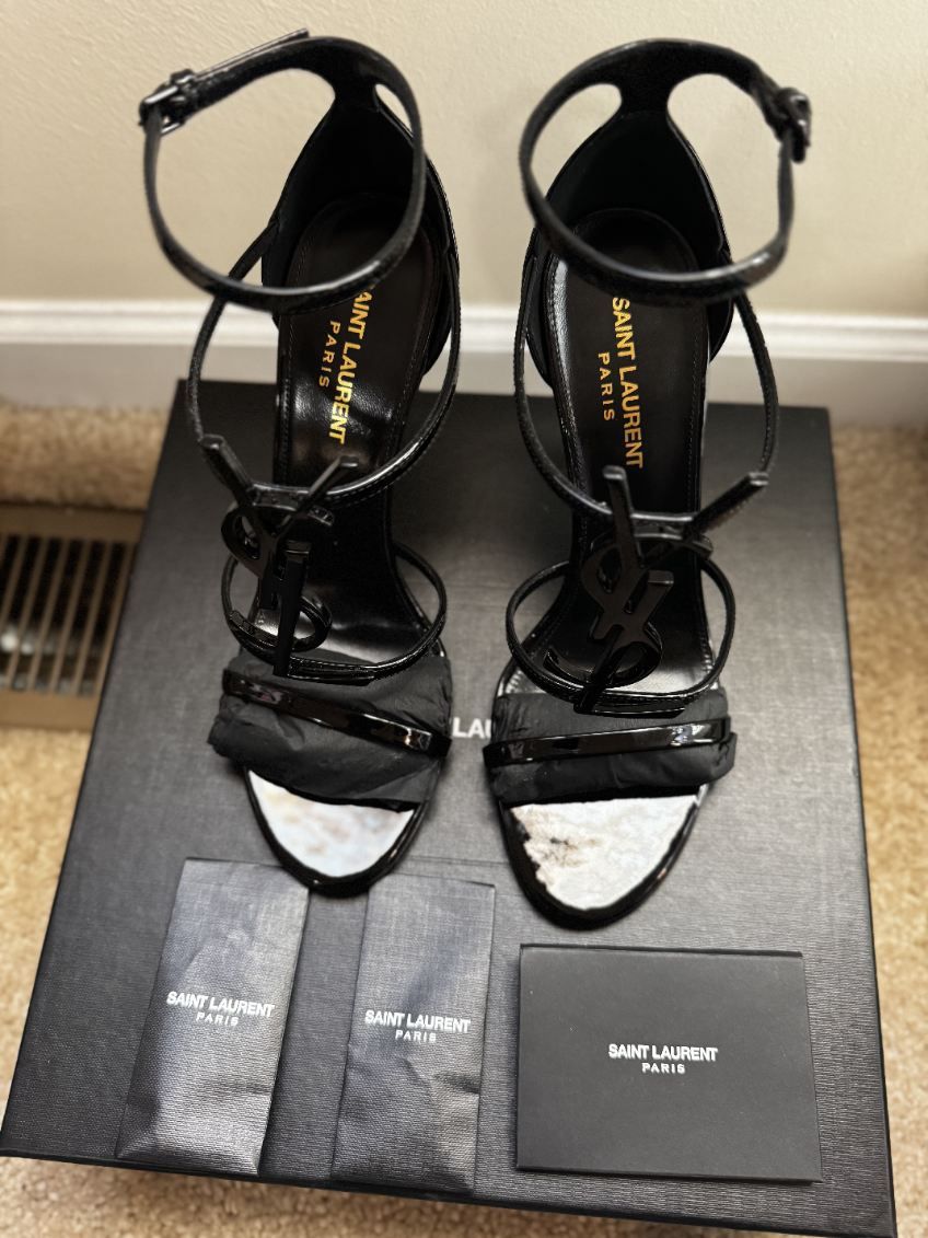 Cassandra YSL Logo sandals