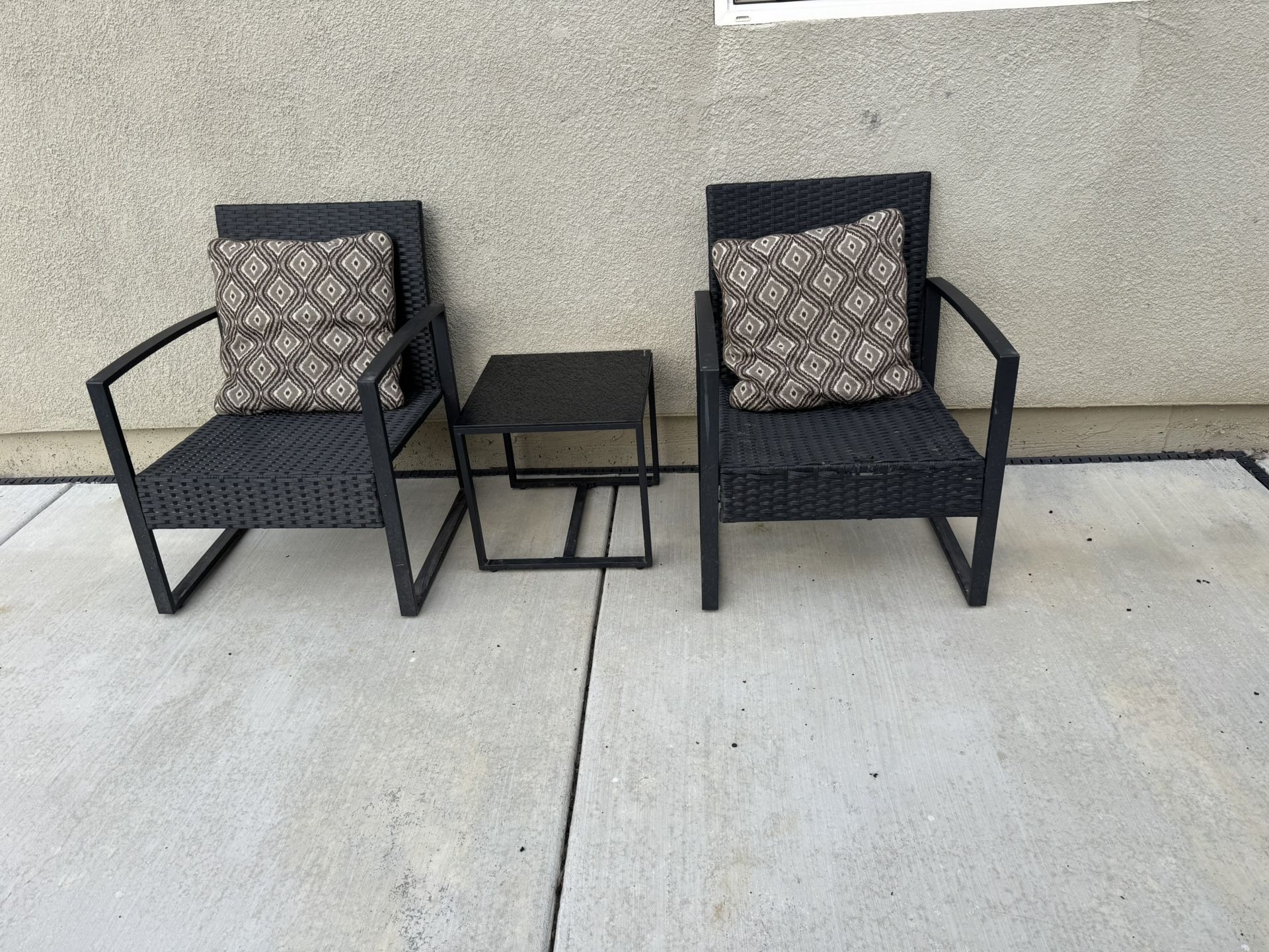 Wicker Chair Set 
