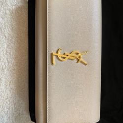 YSL Nude Clutch - Original Box, Dust Bag, Receipts Included 
