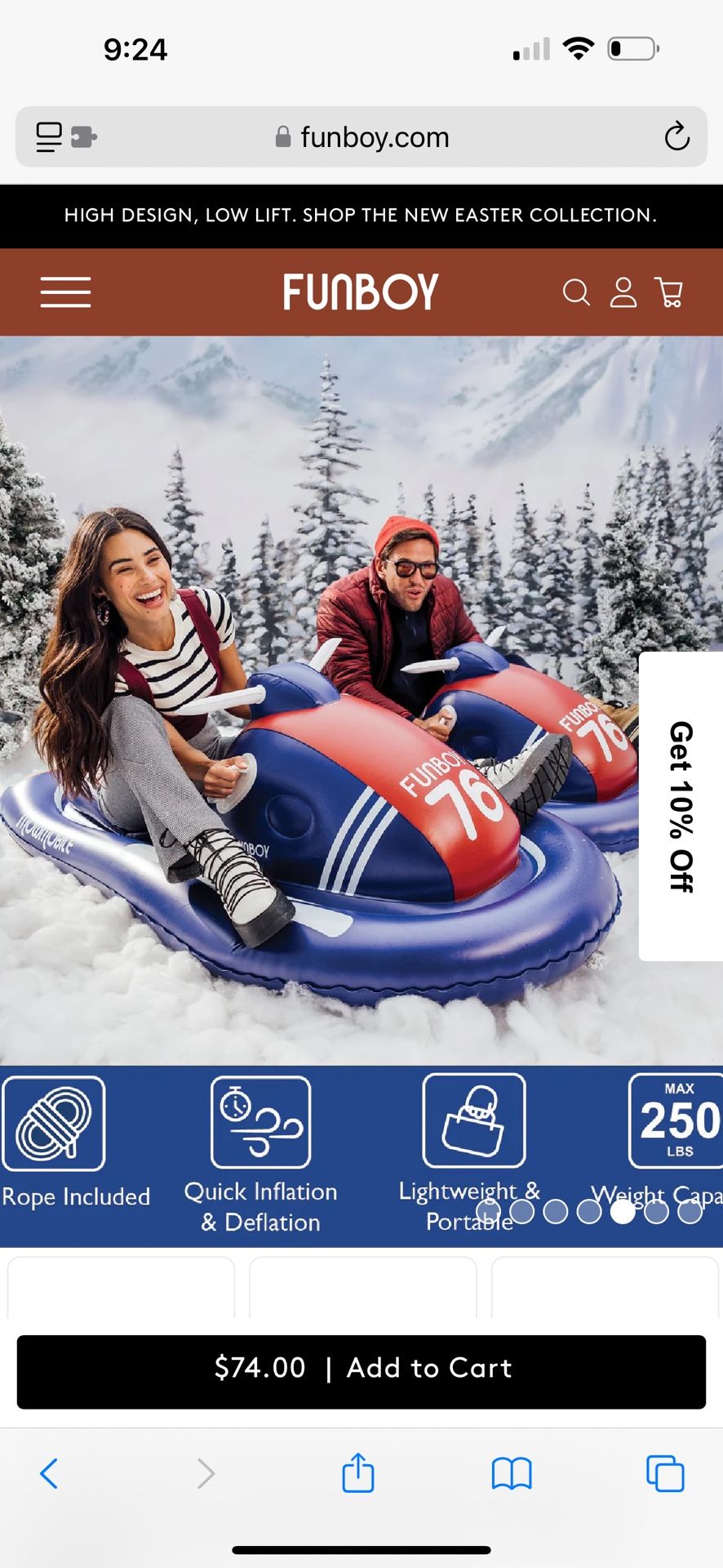 Funboy Retro Snowmobile Sleds