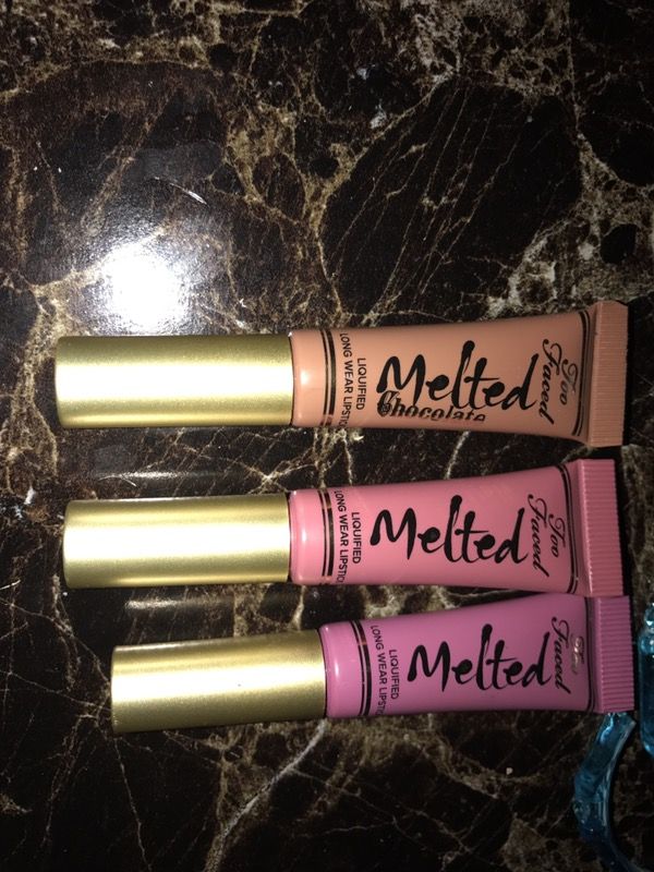 Two Faced MELTED liquified Long Lasting Lipstick 3 Shades Available Originally bought from Sephora