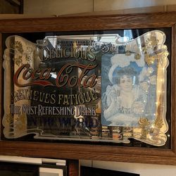 Antique Coca Cola Wall Art or Sign