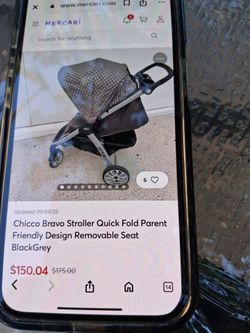 Chicco Bravo Baby Stroller Black and Grey