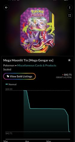 Pokemon Moonlit Mega Gengar Tin