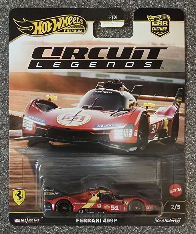 2025 Hot Wheels Premium Car Culture Circuit Legends Ferrari 499P