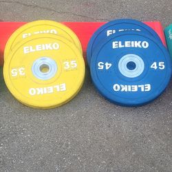 Colored Bumper Plate set