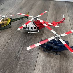 Diecast  1/48 Scale Code 3 Los Angeles county Fire police and sheriff  Department Bell 412 Helicopter  the Los Angeles sheriff  department one is hard