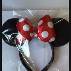Disney Mouse Ears Headband 5" Bow  Hairband - Hair Accessories  Minnie Mouse Puffy