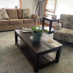 Living Room Furniture Set – $400 OBO (Sofa, Chair, Tables)