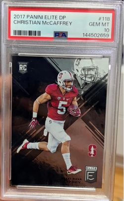 PSA 10 Christian McCaffrey RC 2017 Panini Elite DP