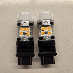 LASFIT 3157 / 4157 LED Turn Signal Bulbs – Amber Canbus T3