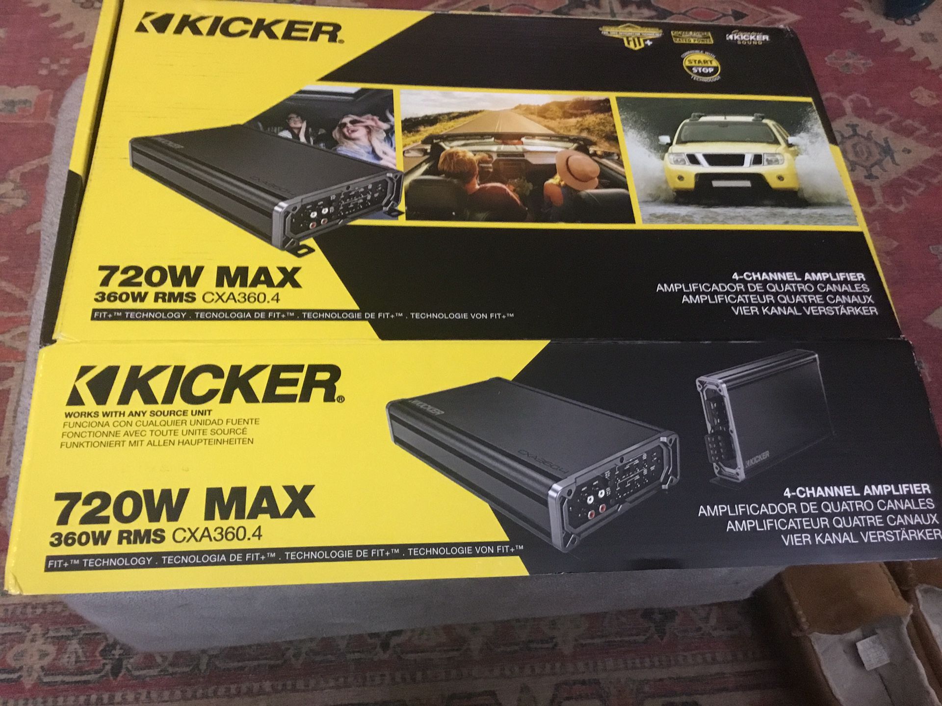 Kicker 720W MAX  4 Channel Amplifier $140.00 or OBO