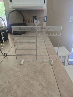 Live Love Laugh Jewelry Earring Holder Stand