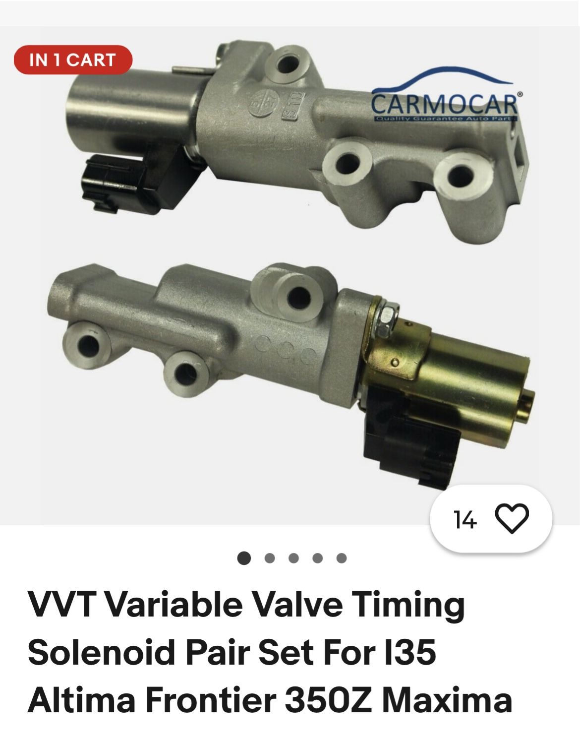 Vvt Solenoids Brand New With Gaskets (2)
