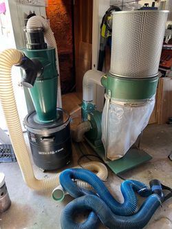 Grizzly 2 HP Dust Collector and Cyclone with HEPA filter