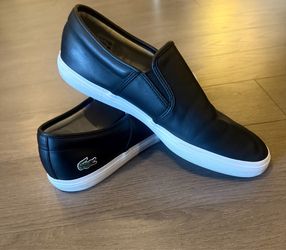 Lacoste Men’s Black Leather Casual Shoes - Men's size 13