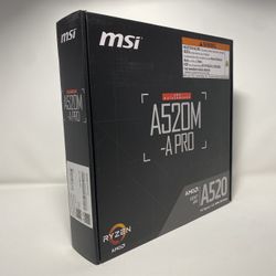 MSI A520M-A PRO V1 Gaming Motherboard (AMD Ryzen 5000, AM4, DDR4, PCIe 3.0)