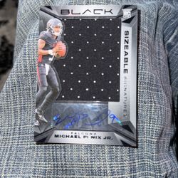 Michael Penix Jr Panini Guaranteed  Signed Rookie Card Panini Black SSR-MPJ