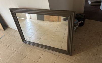 Large 46w x 34 h Framed Mirror