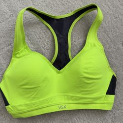 Victoria Secret/ Activewear/ VSX/ Neon Lime Sport Bra: 34B