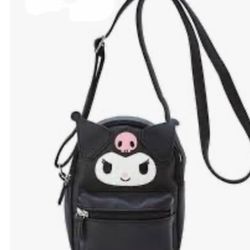 Sanrio Character Kuromi Face Design Shoulder Bag New Japan