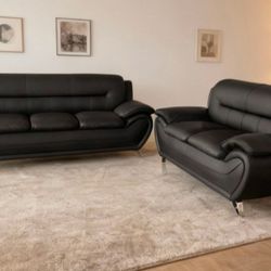Black Sofa Set / Conjunto de Sofas Negro 🚚[Fast-Delivery]💨