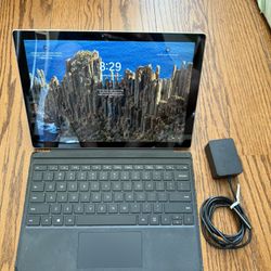 Sale@$120/Microsoft Surface Pro 4/8GB RAM/256GB SSD/Windows 11 Pro/Touchscreen/Fully Functional/Original Charger/Keyboard