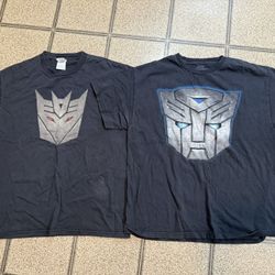Transformer Tshirts Sz Large 