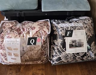 BRAND NEW QUEEN COMPLETE SET $59 & FULL COMFORTER SET $49