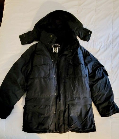 Mens Eddie Bauer Black Large Legend Polar Parka