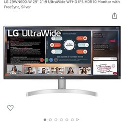 LG Ultra Wide Screen 29” Monitor 