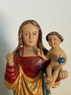 Virgin of Remedies Spanish Style Mexican Statue Catholic