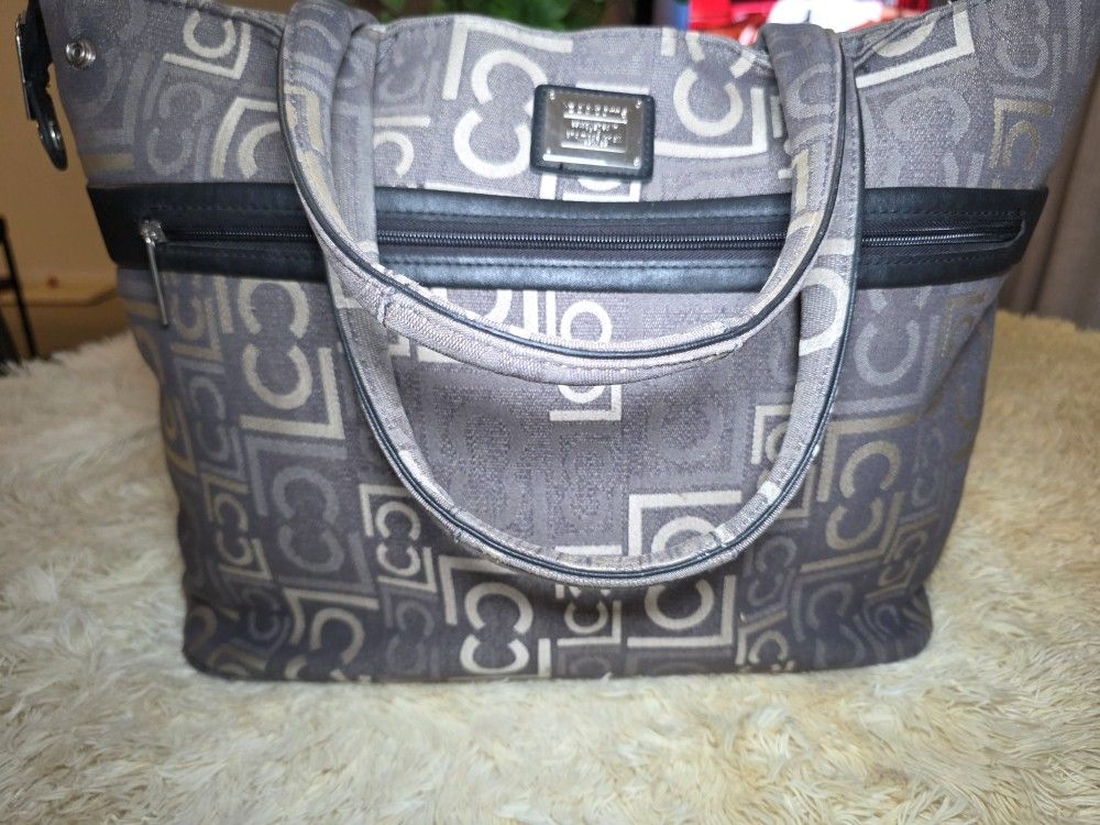 LIZ CLAIBORNE LADIES CANVAS SHOULDERS BAG