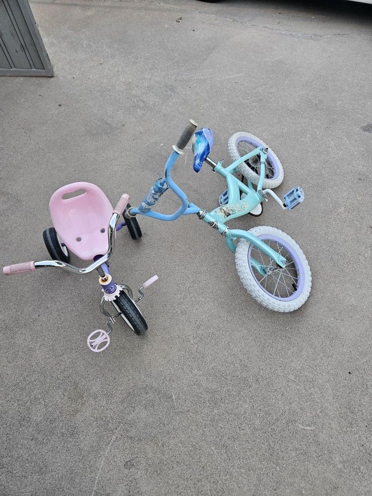 Elsa Bike And Tricycle