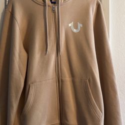 Men’s True Religion, Zip Up Hoodie Size Medium Brand New Never Used