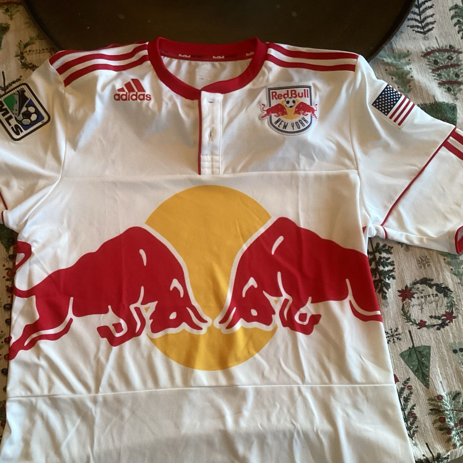 New York Red Bulls 2011/2012 Authentic Home Jersey Large