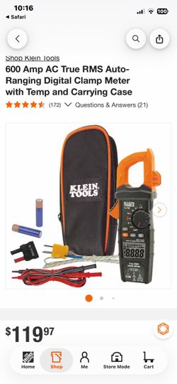 Klein Tools 600A True RMS Digital Clamp Meter
