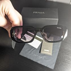 Black Prada Sunglasses With Purple Tint 