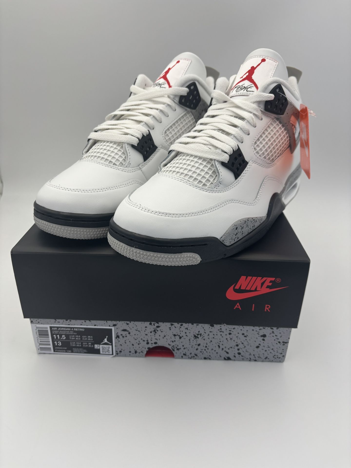 Jordan 4 White Cement - size 12, 11.5, 11. 10.5, 7Y