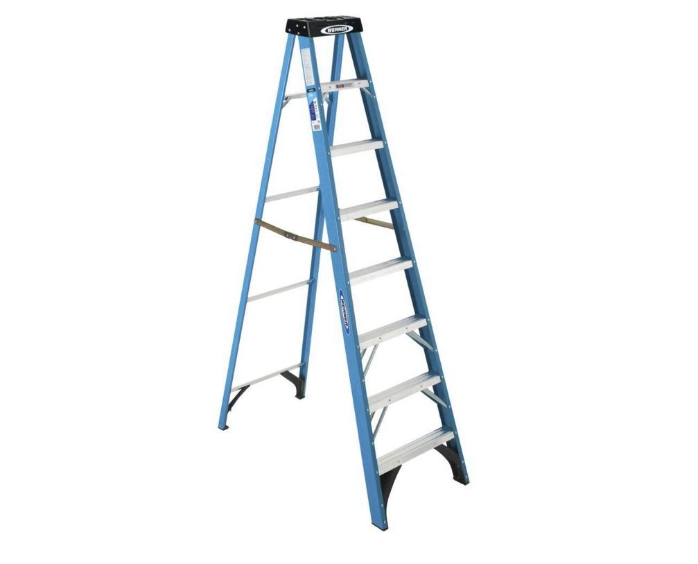 8 ft. Fiberglass Step Ladder with 250 lb.